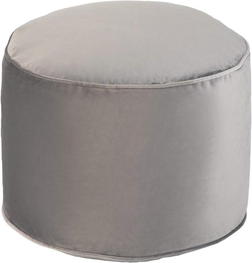 Ronde Fluwelen Zitzak Voetenbank Ergonomische Poef voor Woonkamer en Slaapkamer