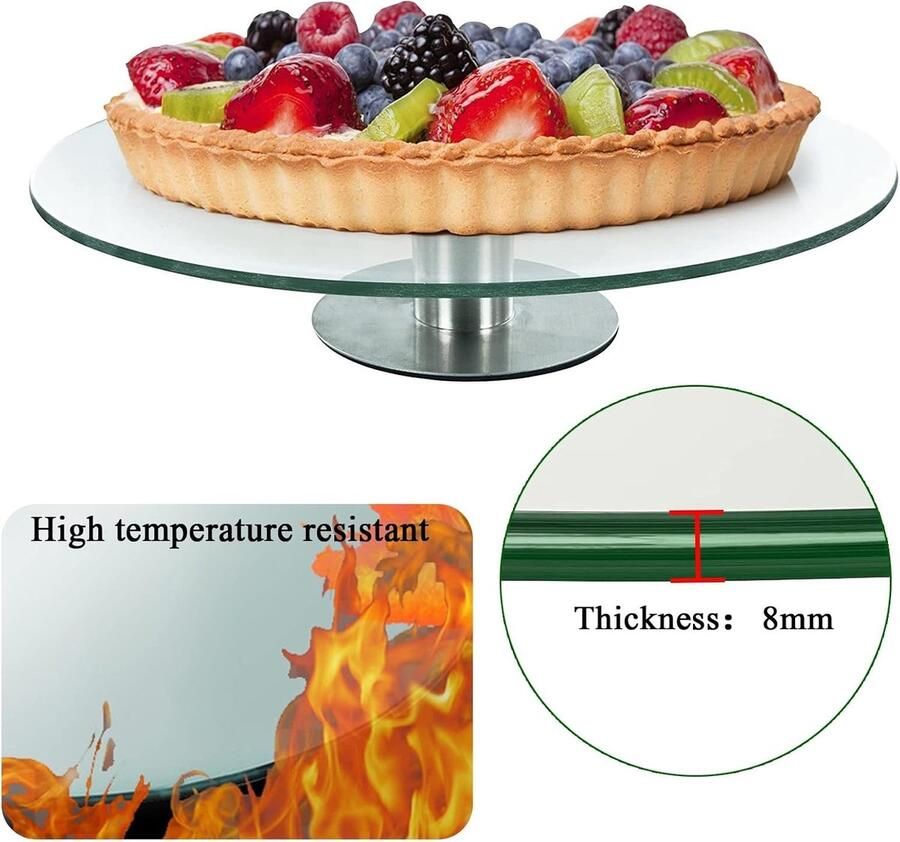 Ronde Gehard Glas Tafelblad Anti Skid Keuken Eettafel Protector Clear Kleine Grootte