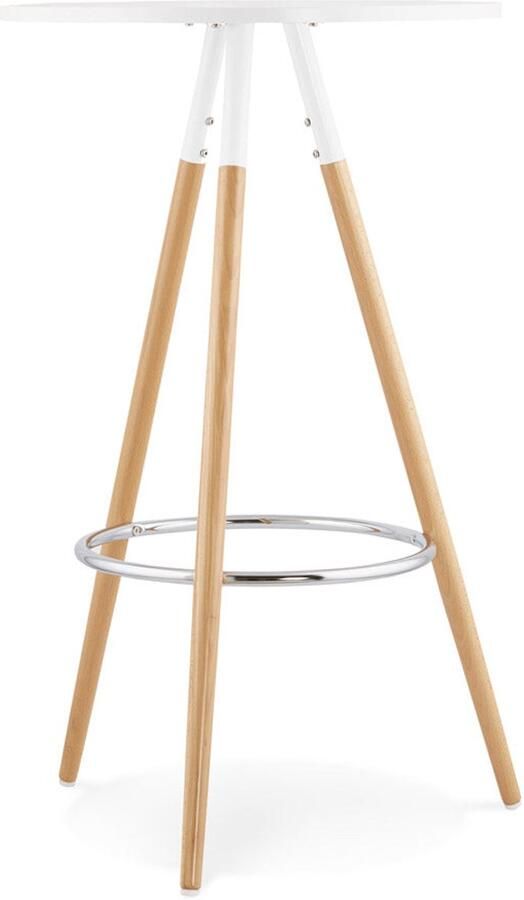 Ronde Hoge Tafel Bartafel Uniek Driekleurig Ontwerp voor Stijlvolle Interieurs