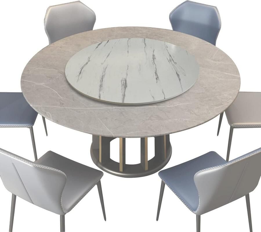 Ronde Houten Draaitafel voor Eettafel 360° Draaibaar & Draagbaar