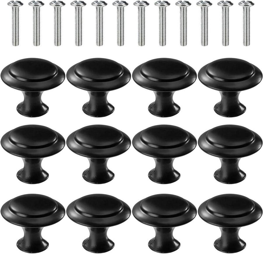 Ronde kastgrepen 12 stuks Meubelknoppen 30 mm Deurknop ladegrepen Garderobe trekgrepen Voor keukenkast lade deur Meubels HTML content nodig