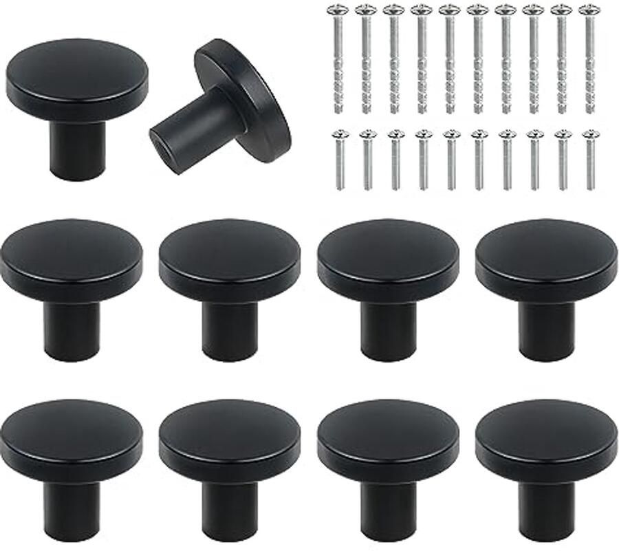 Ronde Kastknoppen Set van 10 Multifunctionele Meubelknoppen voor Kasten en Laden
