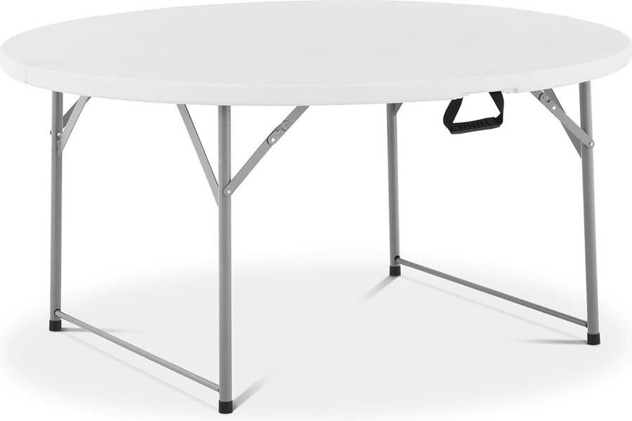 Ronde Klaptafel voor Buiten 150 cm Ruimtebesparend Opvouwbare Eettafel