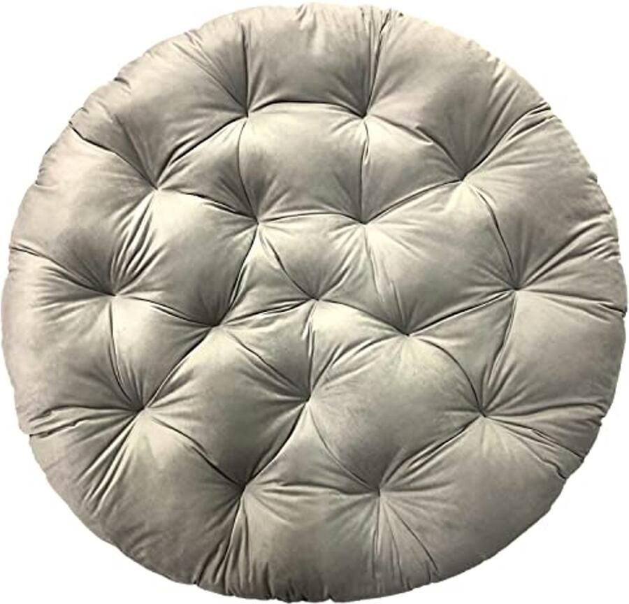 Ronde Kussen voor Hangstoel Zilver Ideaal voor Hangmatstoel en Schommelstoel