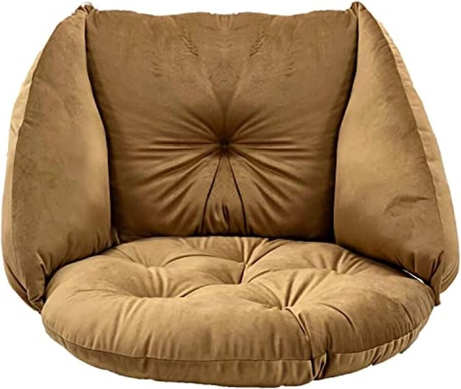 Ronde Kussen voor Hangstoel Zwenk Kussen Beige Kussen voor Binnen en Buiten