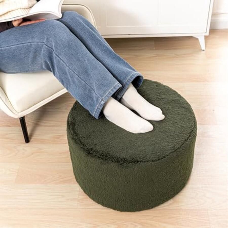 Ronde poef Gevulde vloeren poef voor woonkamer en slaapkamer