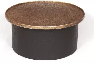 Homestylingshop Ronde salontafel bijzettafel goud salontafel 71 cm