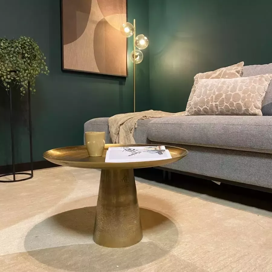 Ronde salontafel Salon tafel Salontafel goud 40cm