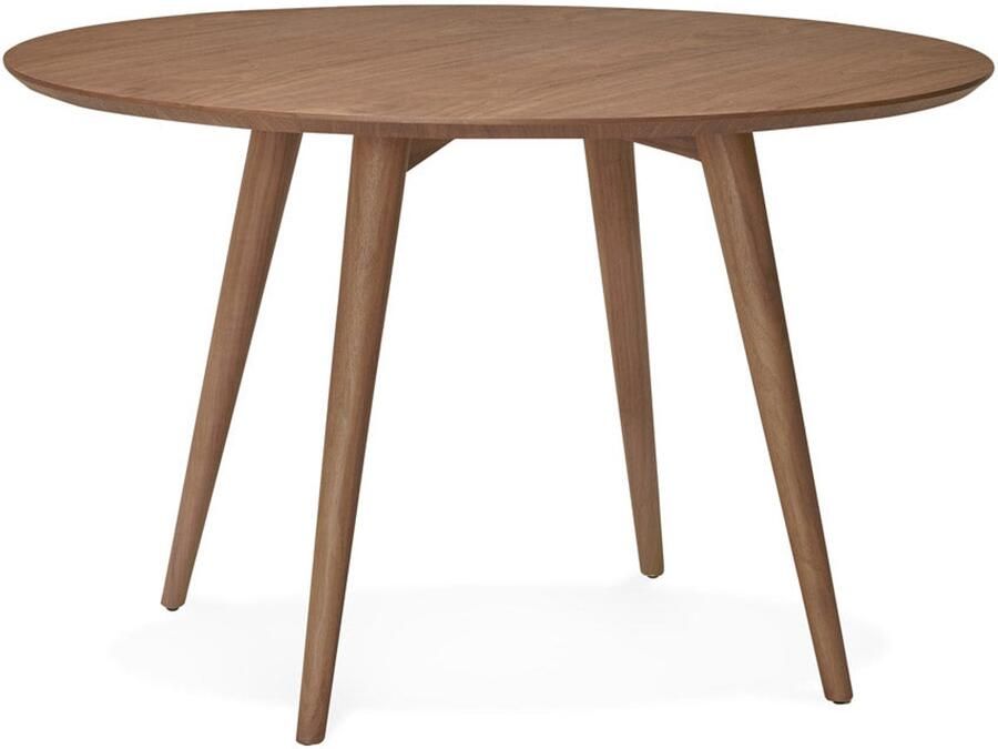 Ronde Scandinavische Eettafel Designtafel Hoogwaardig Hout Geschikt voor 4-5 Personen