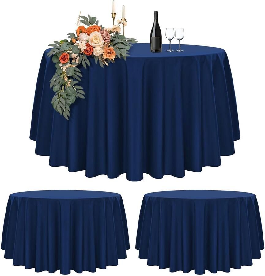 Ronde tafelkleden waterdicht set van 2 polyester 305 cm