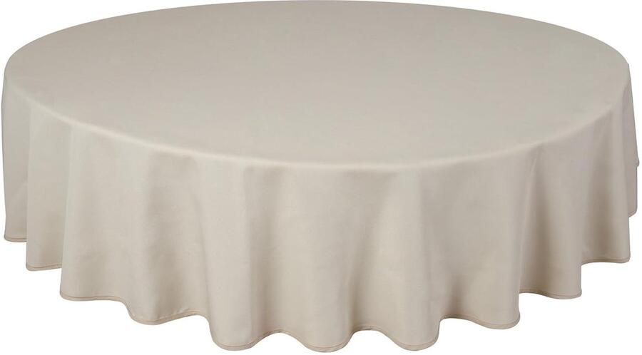 Ronde tafelkleed 180 cm onderhoudsvriendelijk polyester voor 4-8 personen