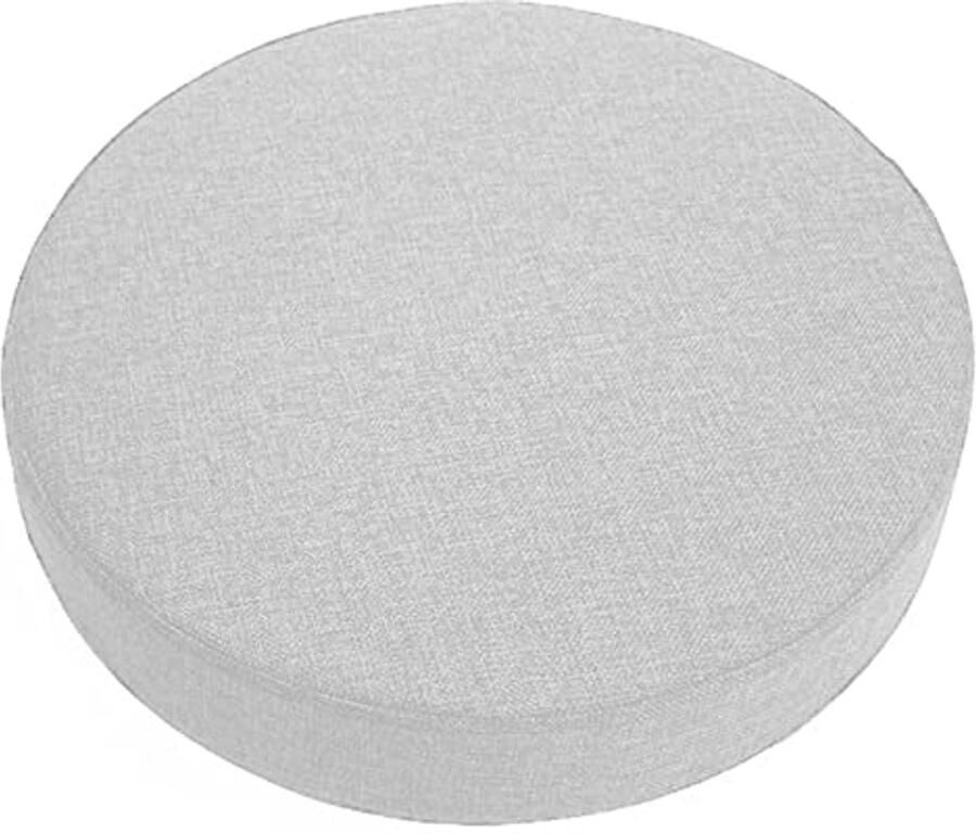 Ronde Zitkussens voor Stoelen Dikke 5 8 10cm Tuin- en Eetkamer Kussens (40x40cm Wit)