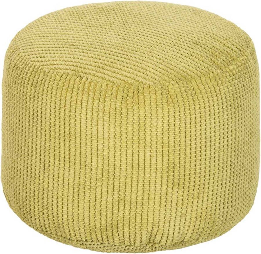 Loft 25 Ronde zitzak voetenbankje- Poef rond voetsteun voor binnen Ergonomisch ontworpen poef Ultra Comfortabel & Duurzaam poef