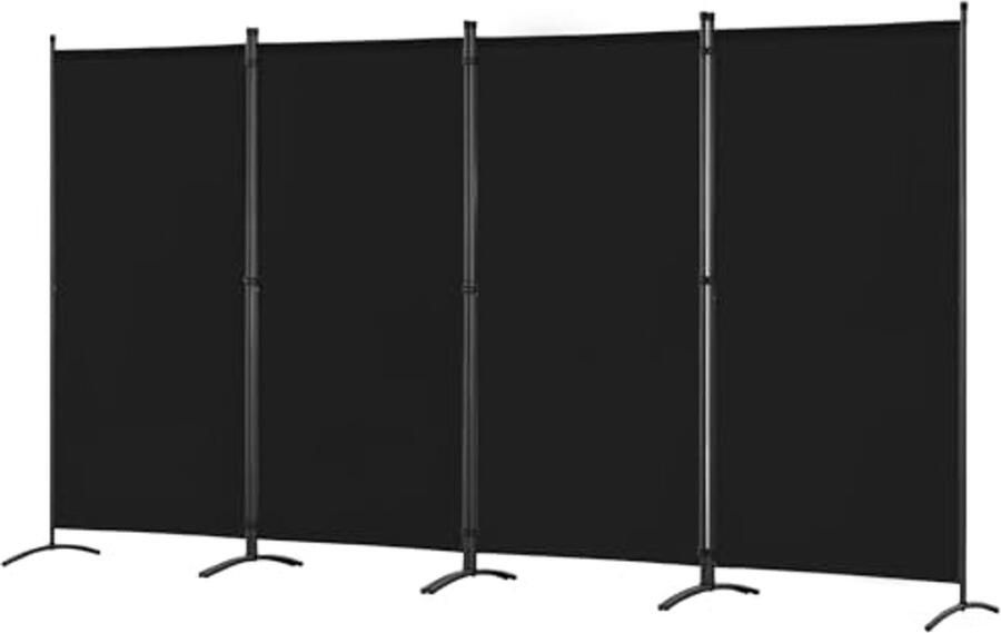 Room Divider Privacy Screen voor Woonkamer en Tuin (Zwart 325 x 169 cm)