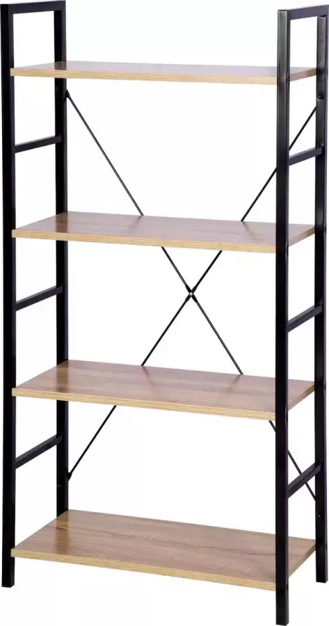 RoomRevive Wandmeubel Kast met planken interieur design stalen kast met houten planken legkast voorraadkast