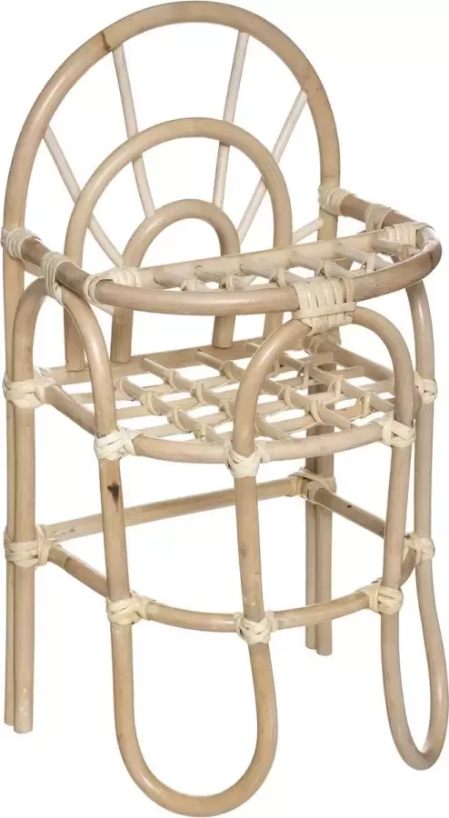 Roos & Lelie Poppenstoel Rotan Hoog