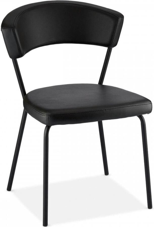 Rootz Living Rootz Eetkamerstoel Elegante stoel Stijlvolle zitting Comfortabele bekleding Gemakkelijk schoon te maken Modern design 56 cm x 54 cm x 81 cm