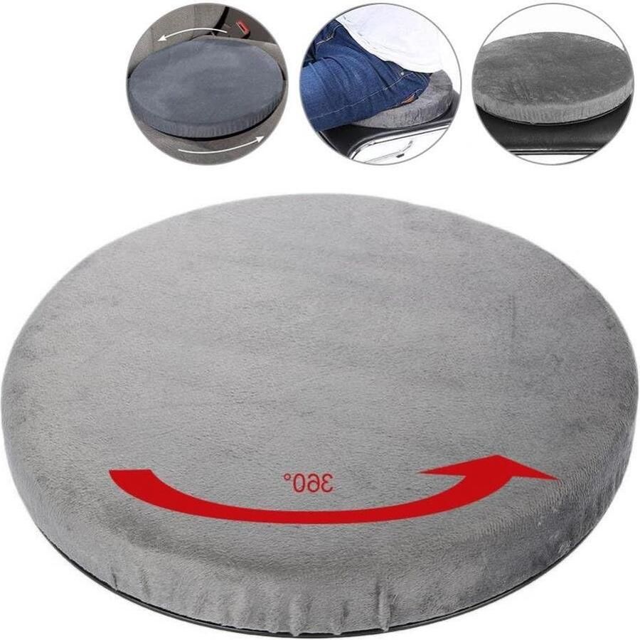 Rotating Car Seat Cushion Swivel Chair Comfortable Non-Slip Office Home Use HTML Content Needed