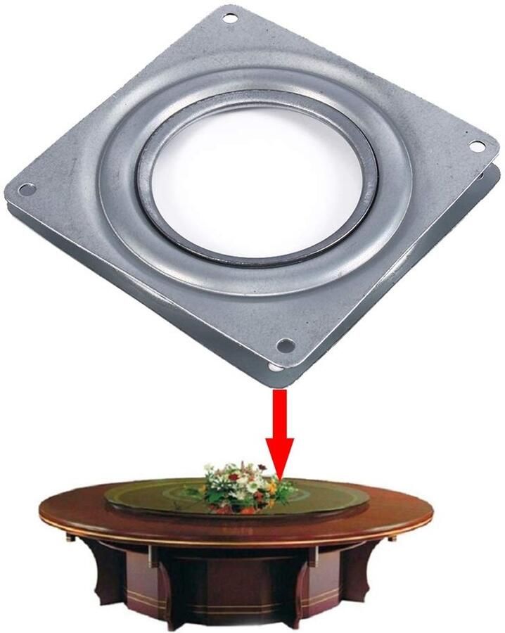 Roterende Draaiplaat 360° Rotatie 1 stuk Roestvrij staal