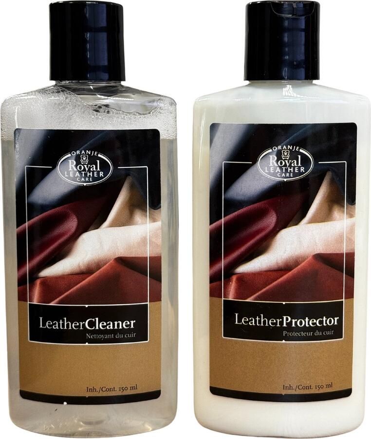 Royal Leather Care Leathercleaner 150ml + Leatherprotector 150ml