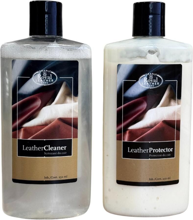 Royal Leather Care Leathercleaner 250ml + Leatherprotector 250ml