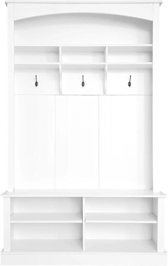 RoyaLuxe Kapstok Staand Kapstokken Kapstok Haken Kledingrek Kledinghangers Bamboe Rek Kledingrek Wand Kleding Garderobekast Garderobe Kast Organizer Kleding Organizer Schoenen Slaapkamer Meubel Kast