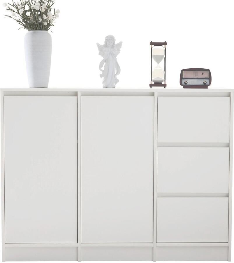 RoyaLuxe Kast Kastje Dressoir Boekenkast Dressoir Kasten Dressoirs Dressoir Kasten Industrieel Kast met 12 lades 12 Lades Ladekast Opbergkast Met Lades Hout Look Kast Halmeubel Modern