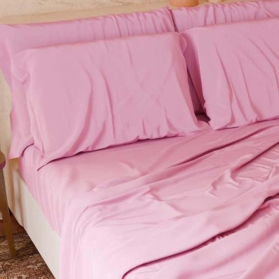 Roze Beddengoedset 180x200 Luxe Katoen voor Tweepersoonsbed