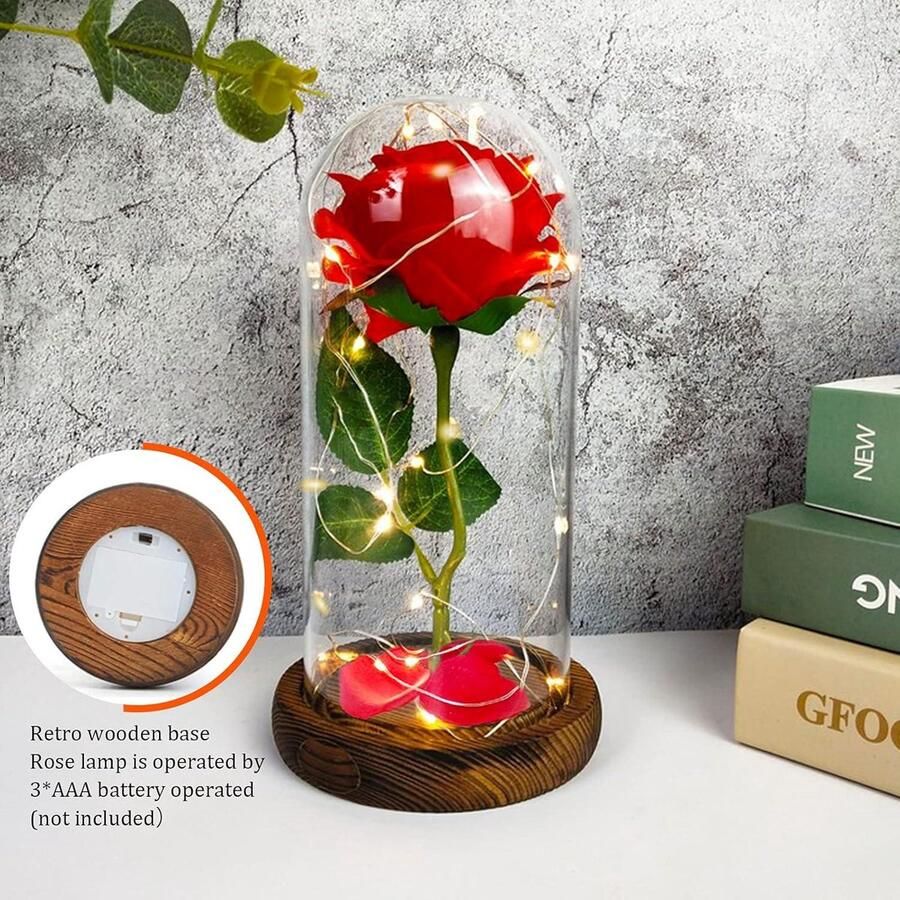 Rozen Beauty and the Beast Kit Lamp voor Moederdag Valentijnsdag Jubileum Trouwdag Verjaardag