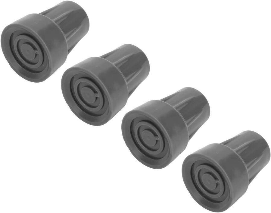 Rubber Cane Tip 20mm Binnendiameter Anti Slip Kruk Tip Vervanging Onderarm Kruk Tip Accessoire Set van 4stuks