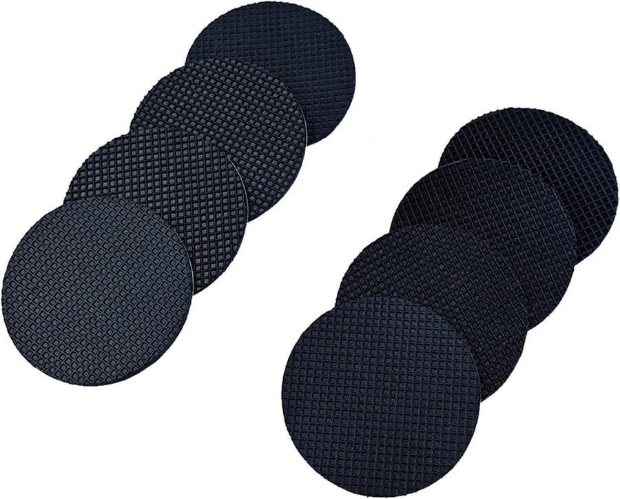 Rubber Furniture Pads Non-Slip Floor Protectors 40mm Round Self Adhesive Pack of 16