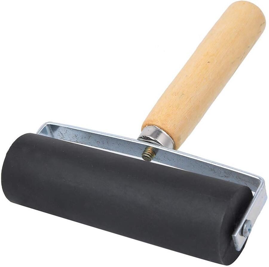 Rubber Print Roller Duurzame Elastische Rubber Roller voor Inkt Verf Blok Stempelen Grafiek Behang Arts Crafts