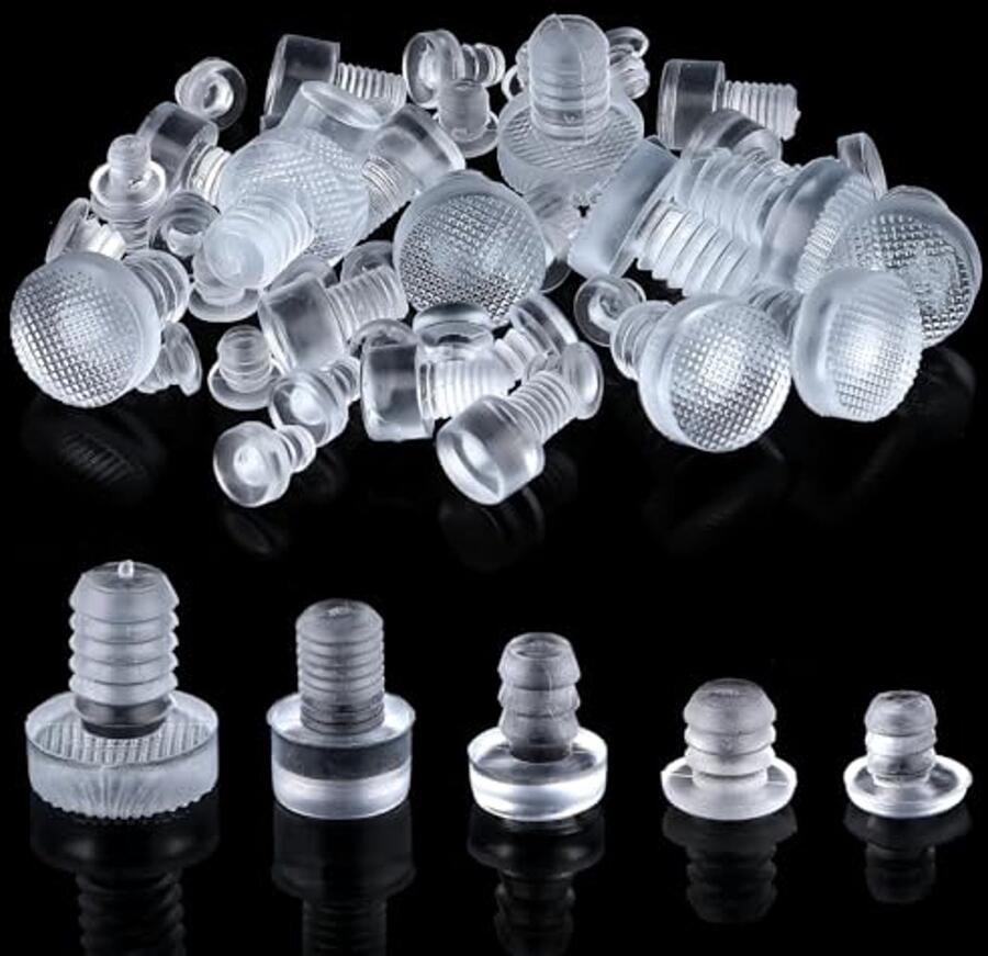 Rubberen noppen voor glasplaten 50 stuks niet-klevende tafelgrijpers