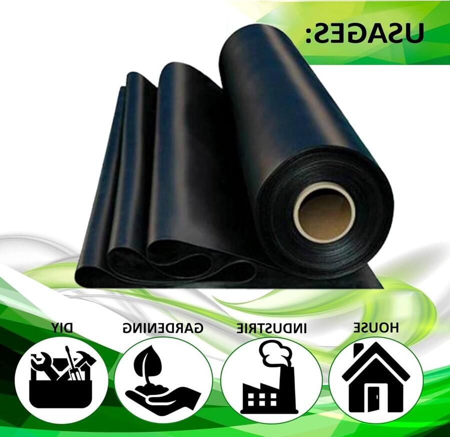 Rubberen op rol 10 cm breed x 3 m lang 3 mm dik Neopreen fitnessvloer Anti-slip rubber SBR-Rubber 3 Meter lang