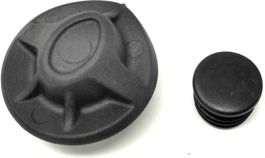 Rubberen punt voor kruk voor extra comfort 4 stuks zwart rubber