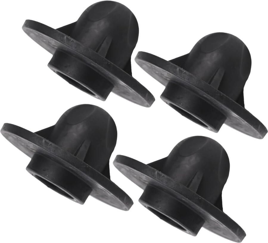 ZVD Rubberen stoelvoet 4 stuks campingstoelpoothoezen ideaal voor opvouwbare maanstoelen (14 mm)
