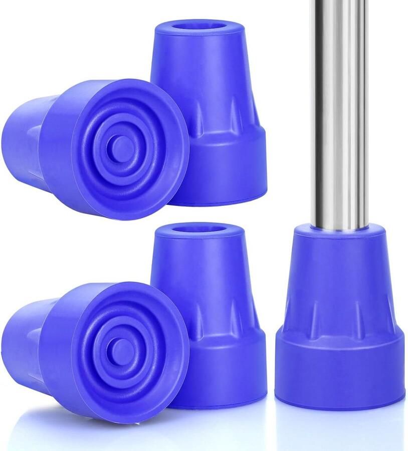 Rubberen Voetjes Voor Krukken 4 stuks 19 mm Antislip Beschermkappen Metaalafdichting Wandelen Beschermrubber Krukken Stok
