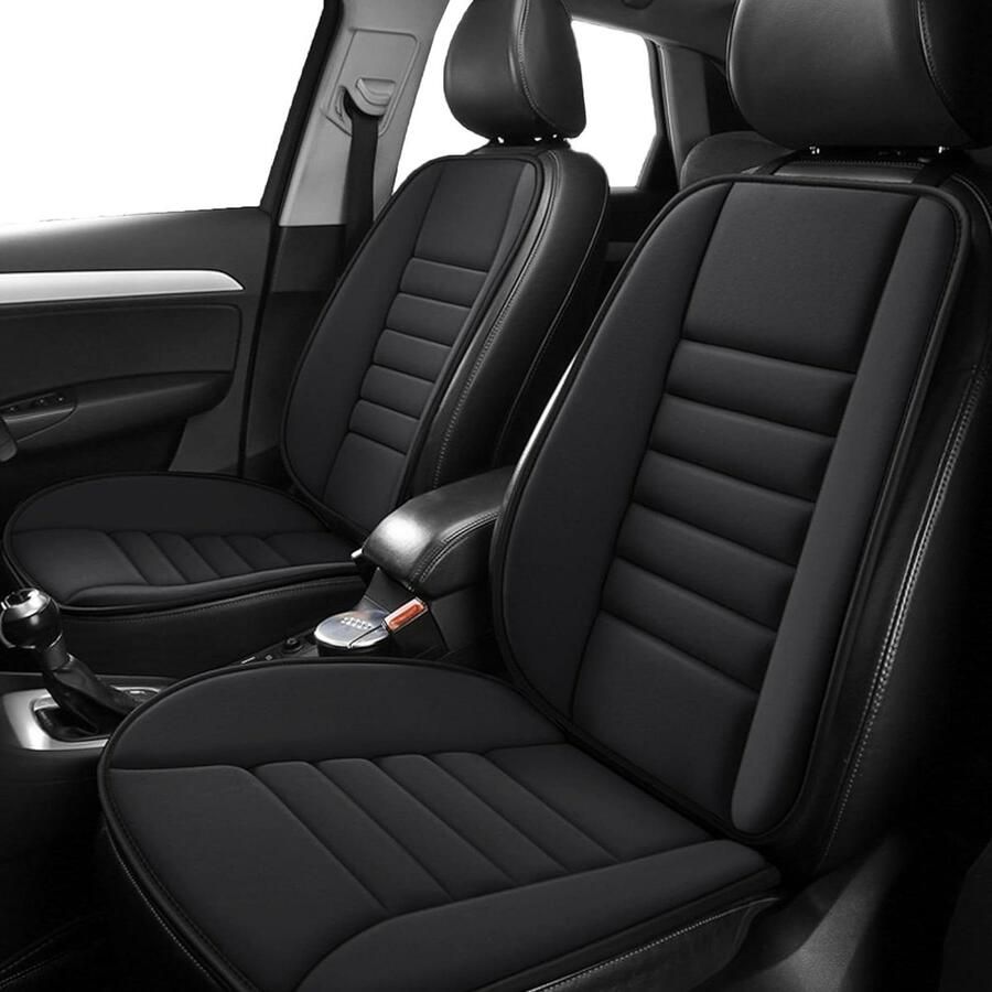 Rugkussen auto traagschuim lendensteun pijnverlichting afneembare autokussenset autostoel bureaustoel rolstoel zwart Rugkussen auto