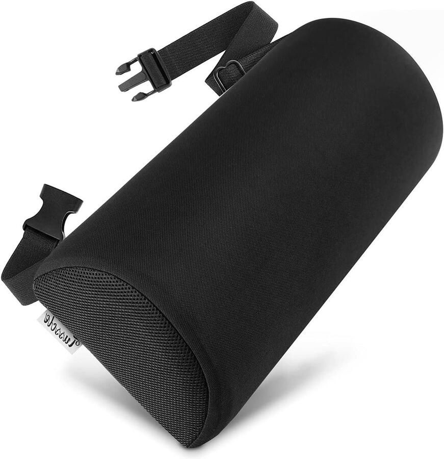 Rugkussen bureaustoel halve maan lendenrol schuim rugsteun voor bureaustoel auto helpt bij de juiste zithouding