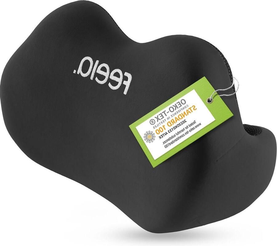 Ergonomisch lendenkussen voor bureaustoel rugkussen voor thuis kantoor of rugsteun zwart