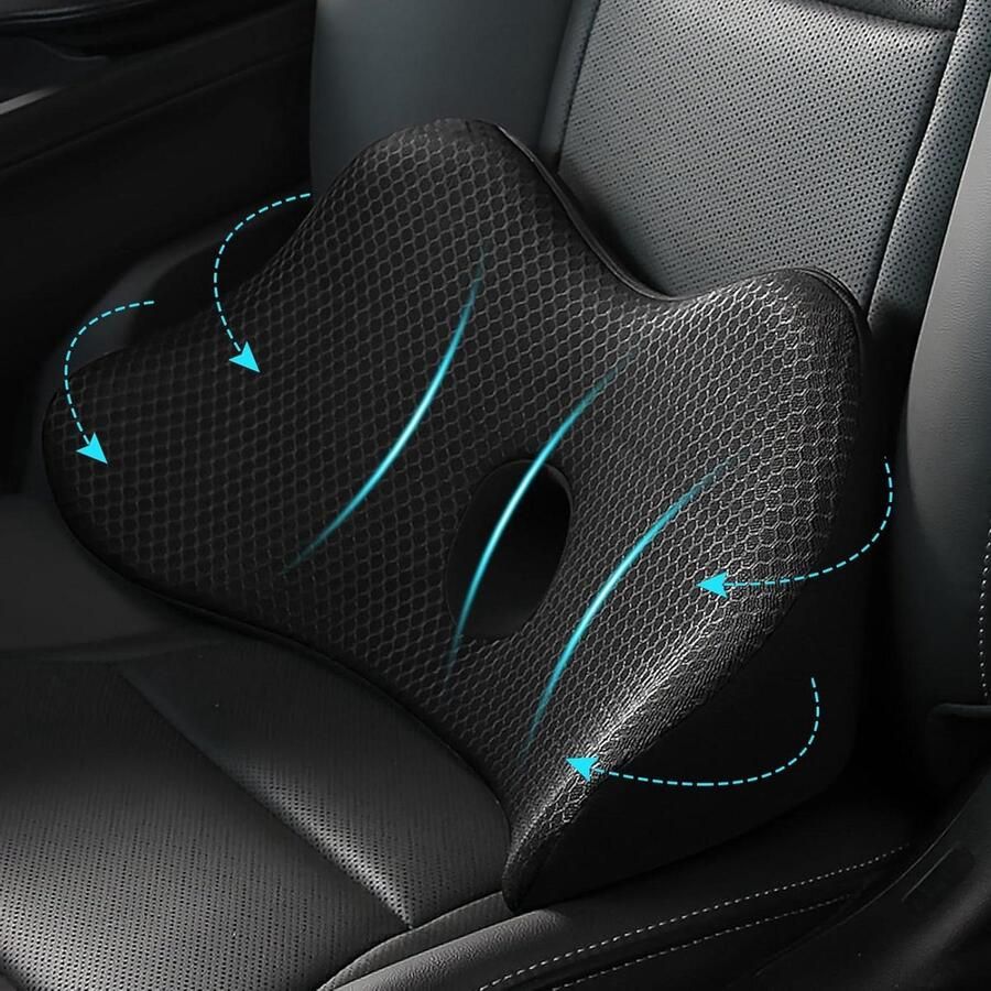 Rugkussen traagschuim lendenkussen ergonomisch lendensteunkussen bureaustoel autostoel rolstoel Ergonomische rugkussen