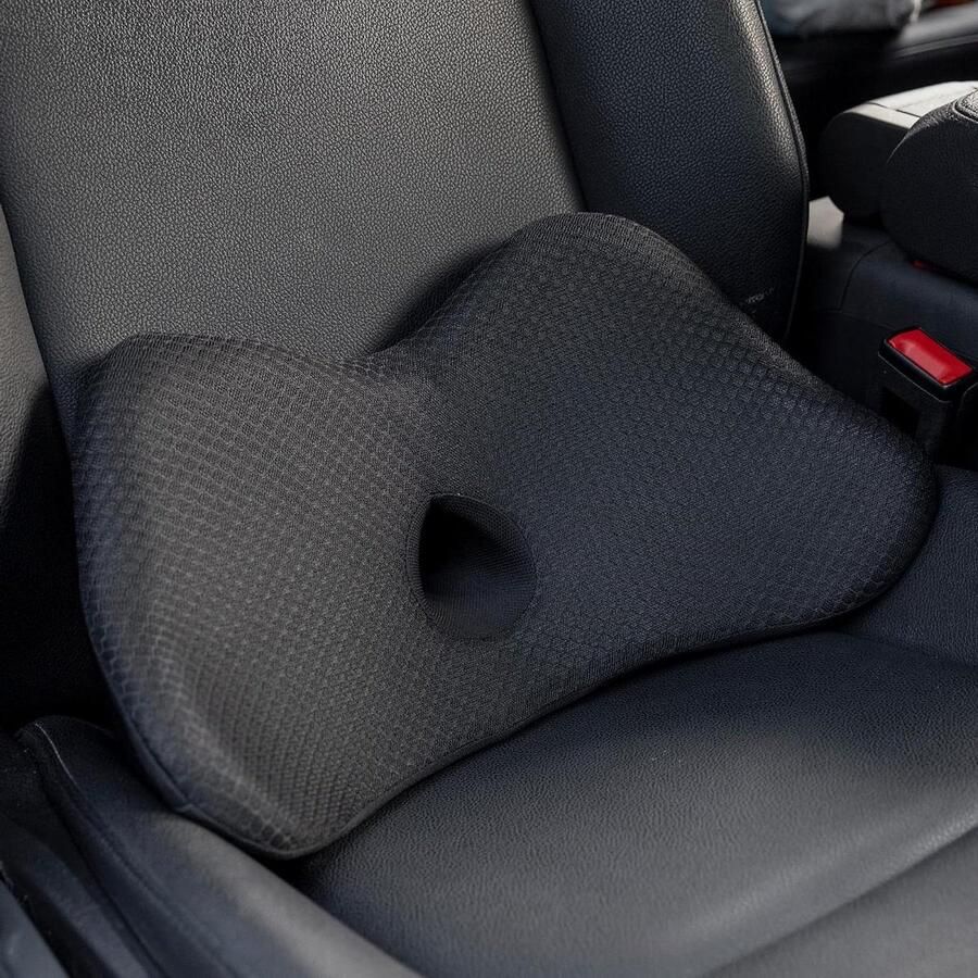 Rugkussen Traagschuim lendenkussen voor auto ergonomisch orthopedisch zitkussen lendenwervelkussen lendensteun autostoelen bureaustoel rolstoel