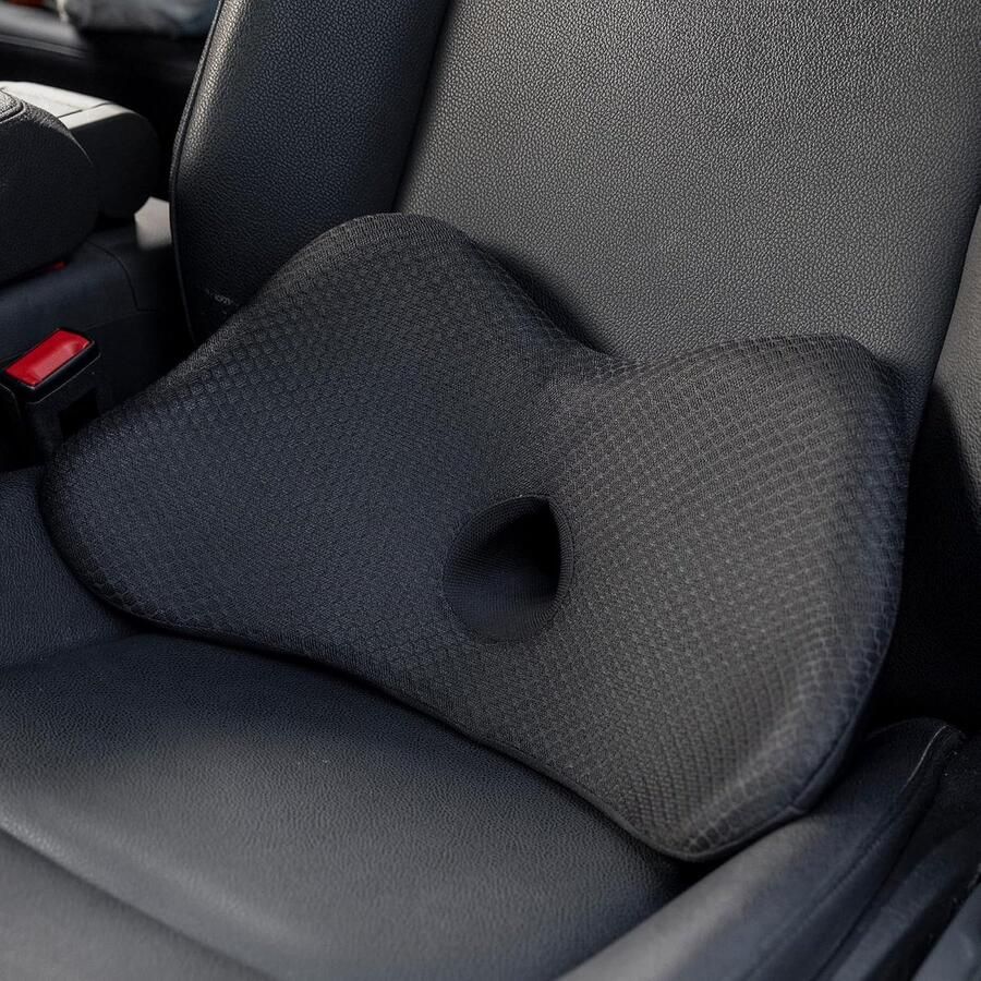 Rugkussen Traagschuim lendenkussen voor auto ergonomisch orthopedisch zitkussen lendenwervelkussen lendensteun autostoelen bureaustoel rolstoel