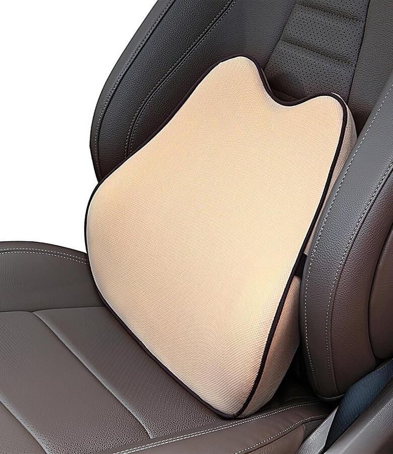 Rugkussen voor de auto lendenkussen van traagschuim ergonomisch voor bureaustoel rolstoel - Foto 2