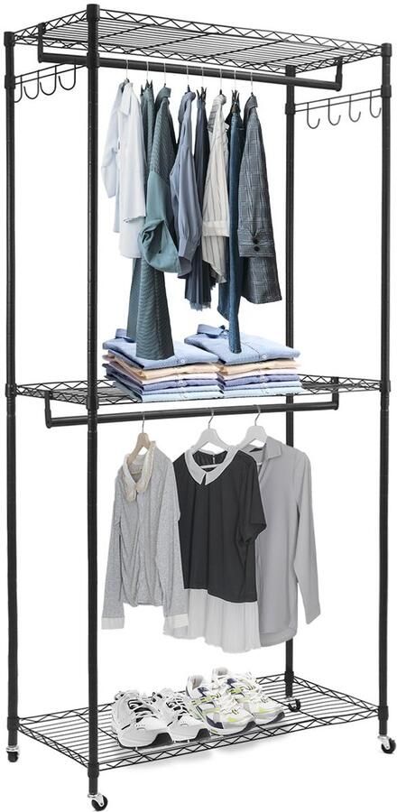 Ruim Kledingrek Stabiel en Verstelbaar 1 stuk Gegalvaniseerd Staal