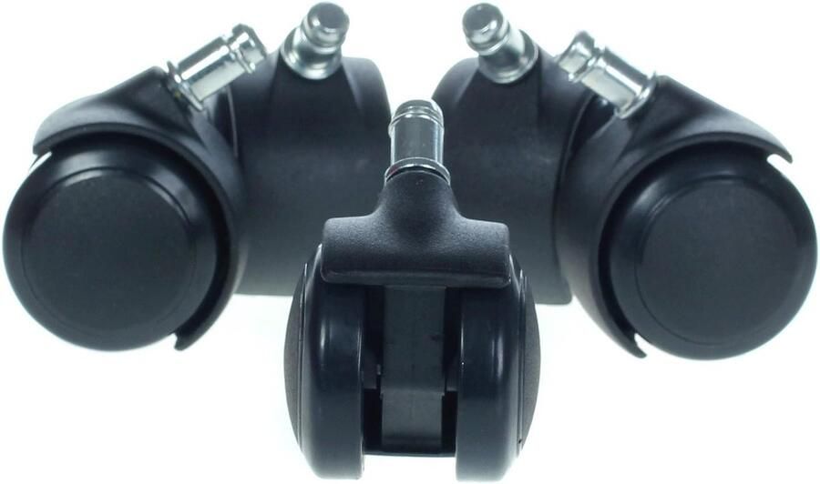 5x Wieltjes voor Harde Vloeren Bureaustoel Wieltjes 11 mm Voor Laminaat en Parket