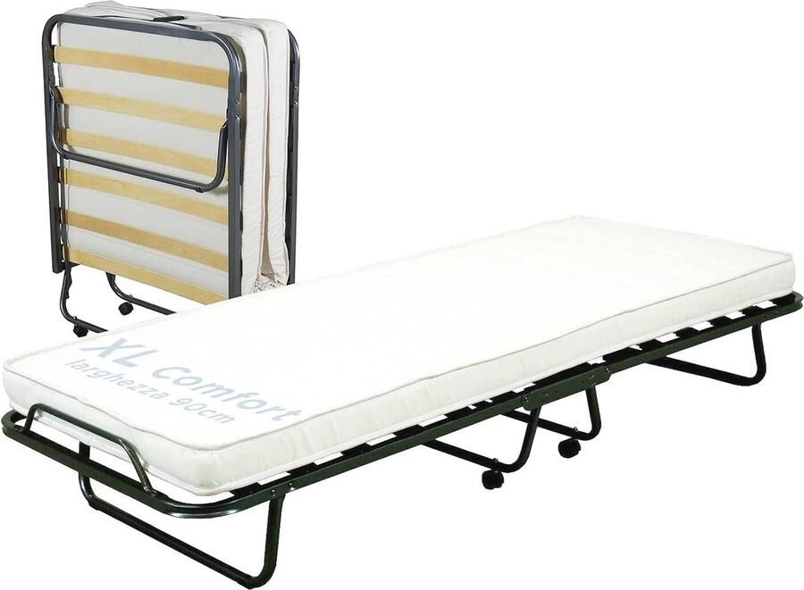 Ruimtebesparend Opklapbed XL met Polyurethaan Matras 90x200