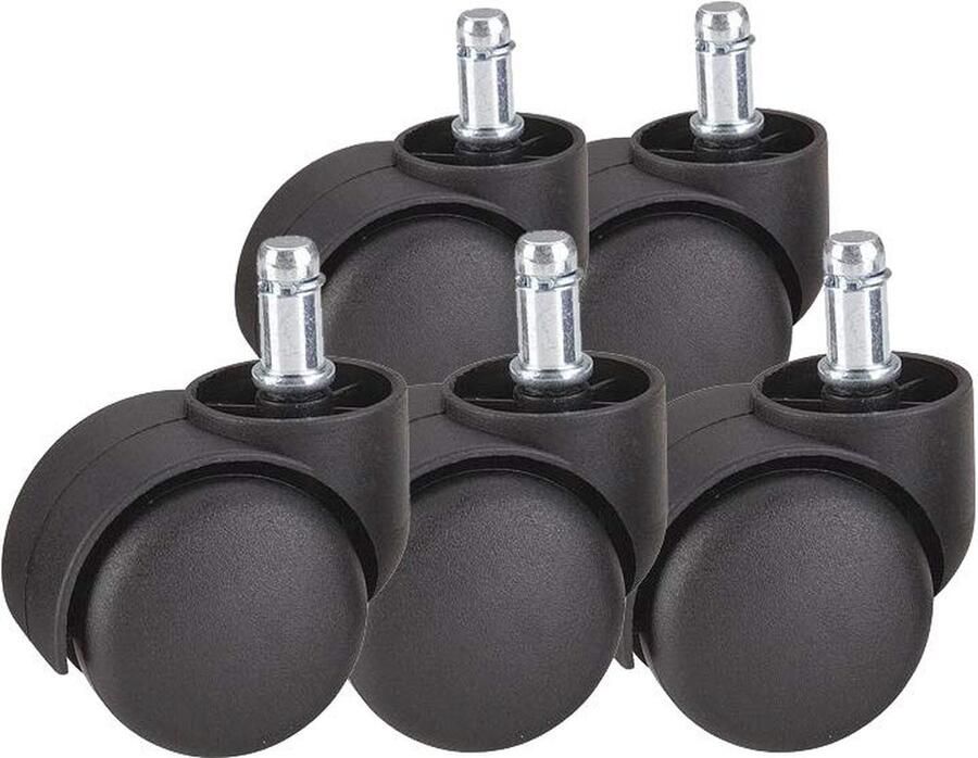 Vervangingswielen voor Bureaustoel 2 Inch Draaibare Casters voor Vloerbescherming Set van 5