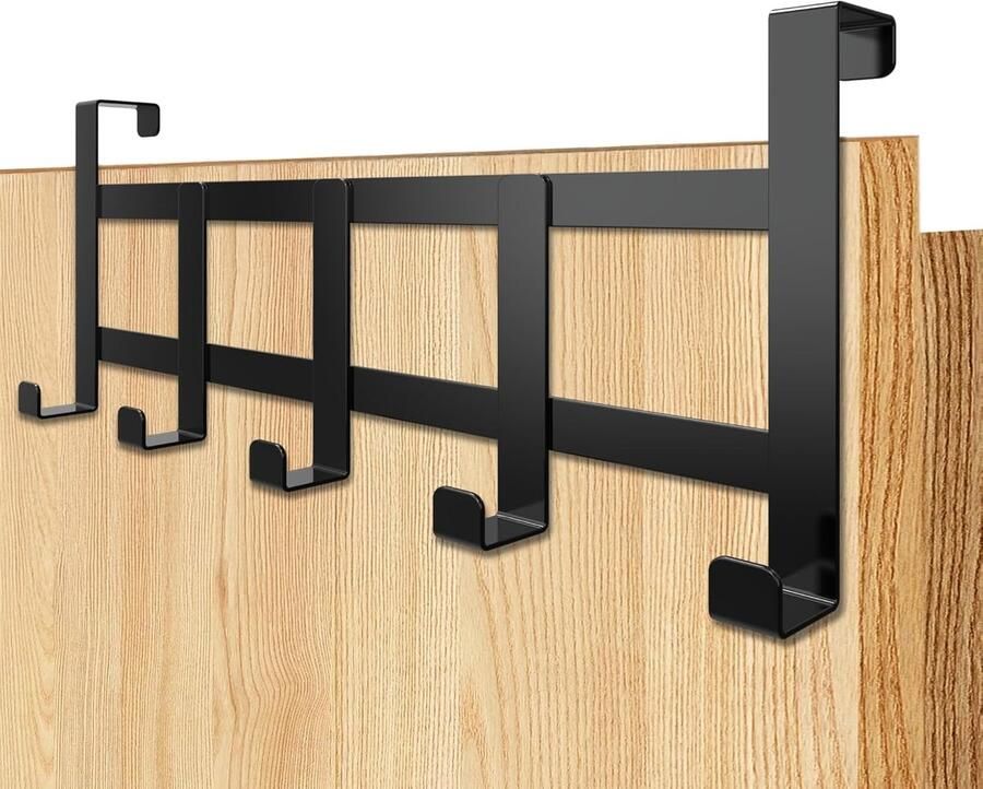 Ruimtebesparende Deurkapstok van Roestvrij Staal Universele Haken voor Stabiele Ophangoplossingen