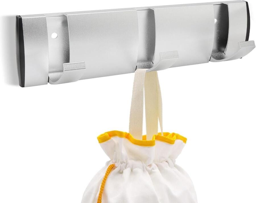 Ruimtebesparende Opvouwbare Wandhaken met 3 Haakjes voor Slaapkamer Badkamer en Keuken